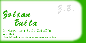 zoltan bulla business card